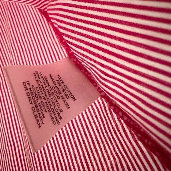 Cupio off the shoulder red stripes blouse contemporary size small - Picture 4 of 5